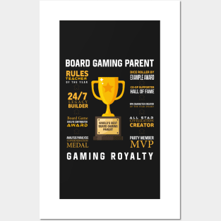 Board Gaming Parent Royalty - Board Game Inspired Graphic - Tabletop Gaming  - BGG - Fathers & Mothers Day Posters and Art